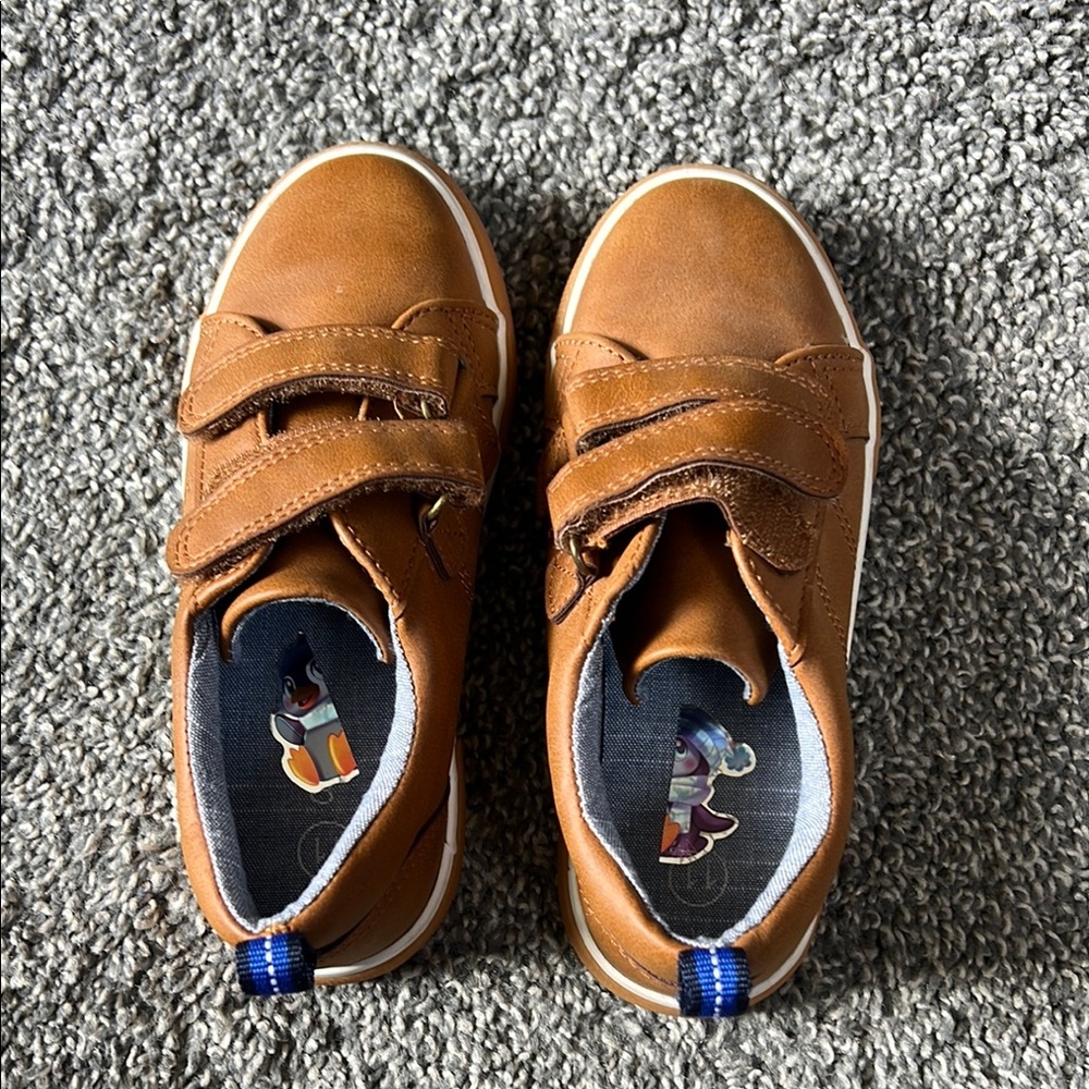 Kids Brown Velcro Shoes